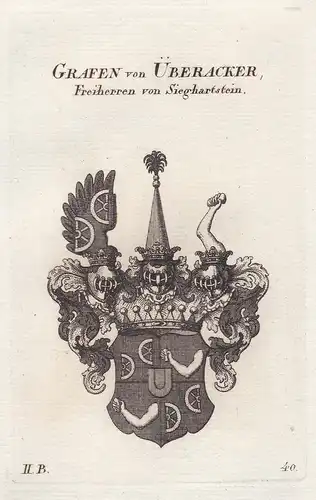 Grafen von Überacker, Freiherren von Sieghartstein - Wappen coat of arms