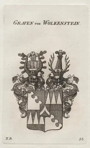 Grafen von Wolkenstein - Wappen coat of arms