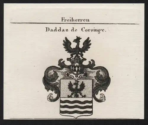 Freiherren Daddaz de Corsinge - Wappen coat of arms