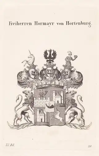 Freiherren Hormayr von Hortenburg - Wappen coat of arms