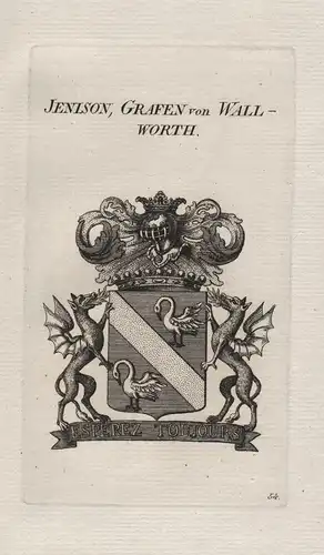 Jenison, Grafen von Wallworth - Wappen coat of arms