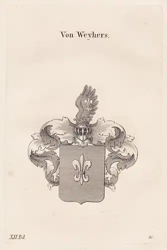 Von Weyhers - Wappen coat of arms