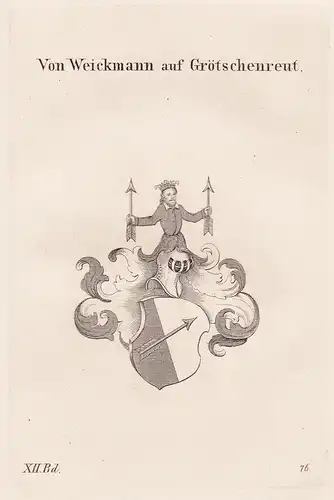 Von Weickmann auf Grötschenreut - Wappen coat of arms