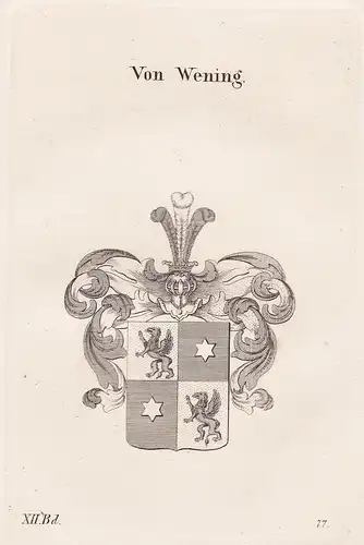 Von Wening - Wappen coat of arms