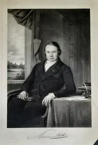 Nicolaas Beets (1814-1903) Haarlem Utrecht Theologe poet writer Portrait
