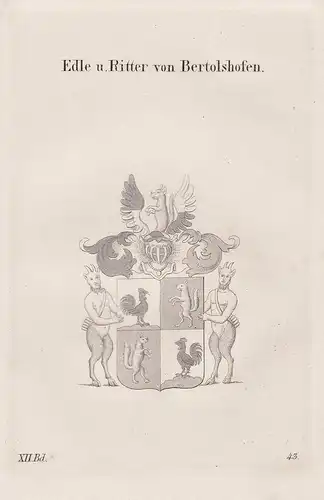 Edle u. Ritter von Bertolshofen - Wappen coat of arms