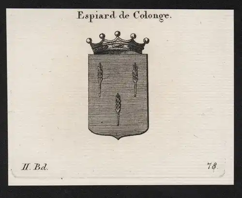 Espiard de Colonge - Wappen coat of arms