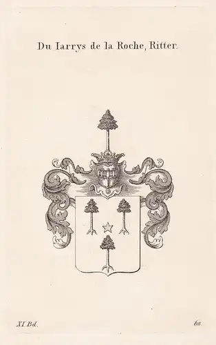 Du Jarrys de la Roche - Wappen coat of arms
