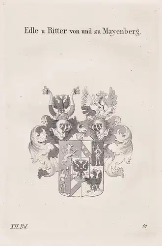 Edle u. Ritter von und zu Mayenberg - Wappen coat of arms