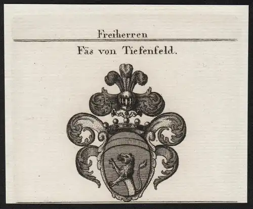 Freiherren Fäs von Tiefenfeld - Wappen coat of arms