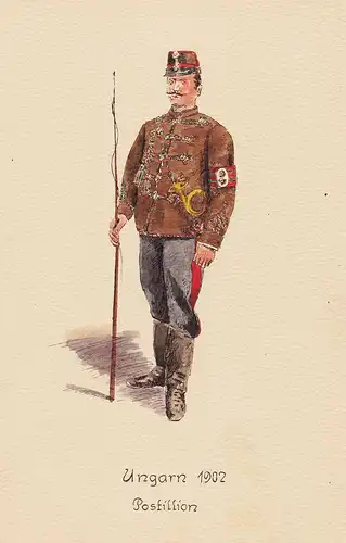 Ungarn 1902 Postillion - Post poste  Uniform Postuniform