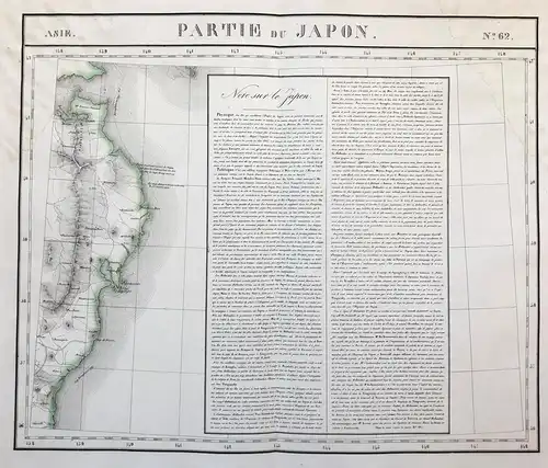 Partie du Japon. No. 62 - Japan Asia Asien Karte map