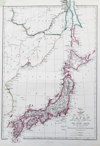 The Empire of Japan - Japan China Asia Asien Karte map