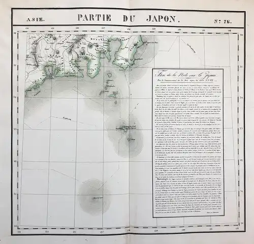 Partie du Japon. No. 76 - Japan Asia Asien Karte map