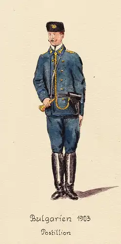 Bulgarien 1903 Postillion - Post poste  Uniform Postuniform