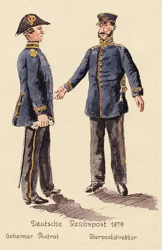 Deutsche Reichspost 1879 Geheimer Postrat Oberpostdirektor - Post poste  Uniform Postuniform