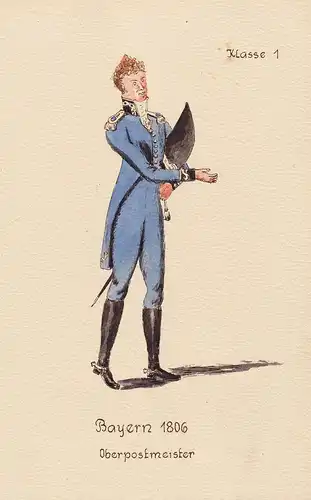 Bayern 1806 Oberpostmeister - Post poste  Uniform Postuniform