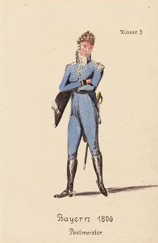 Bayern 1806 Postmeister - Post poste  Uniform Postuniform