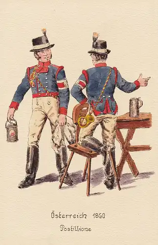 Österreich 1860 Postillione - Post poste  Uniform Postuniform
