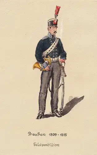 Preußen 1809-1815 Feldpostillion - Post poste  Uniform Postuniform