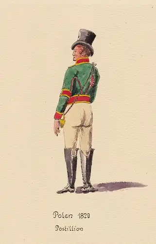 Polen 1820 Postillion - Post poste  Uniform Postuniform