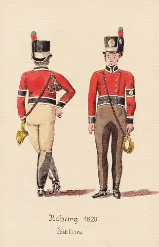 Koburg 1820 Postillione - Coburg Post poste  Uniform Postuniform