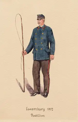 Luxemburg 1902 Postillion - Post poste  Uniform Postuniform