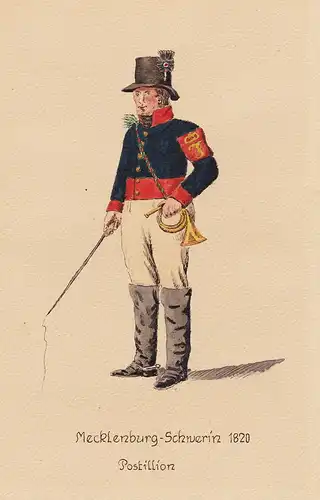 Mecklenburg-Schwerin 1820 Postillion - Post poste  Uniform Postuniform