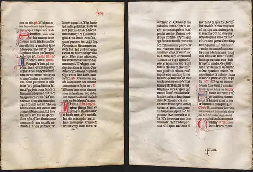Missal Missale manuscript manuscrit Handschrift - (Blatt / leaf LXXII)