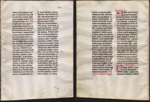 Missal Missale manuscript manuscrit Handschrift - (Blatt / leaf LXXXI)