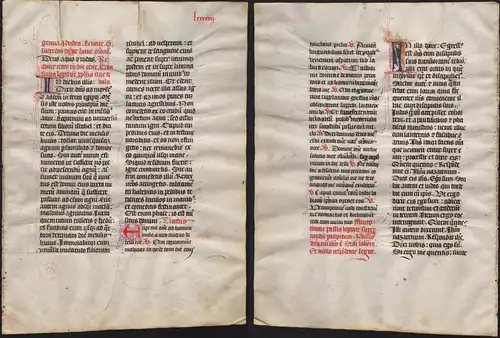 Missal Missale manuscript manuscrit Handschrift - (Blatt / leaf LXXXXIIII)