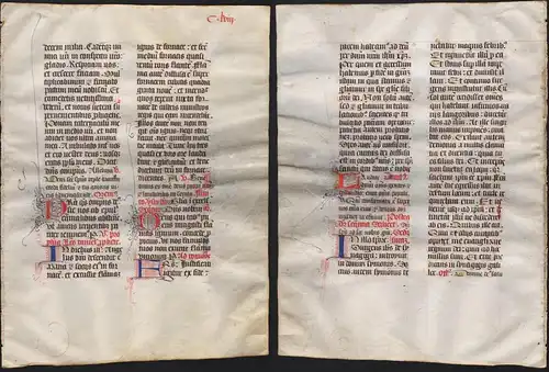 Missal Missale manuscript manuscrit Handschrift - (Blatt / leaf CLVIII)