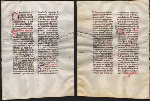 Missal Missale manuscript manuscrit Handschrift - (Blatt / leaf CLI)