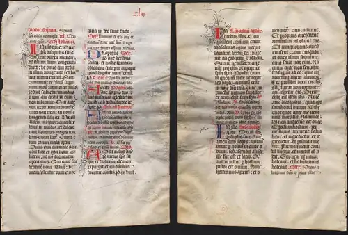 Missal Missale manuscript manuscrit Handschrift - (Blatt / leaf CLIII)