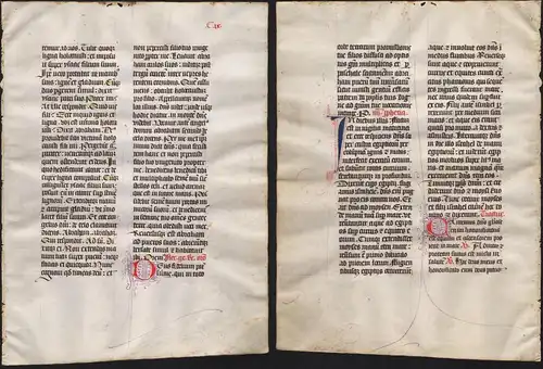 Missal Missale manuscript manuscrit Handschrift - (Blatt / leaf CIX)