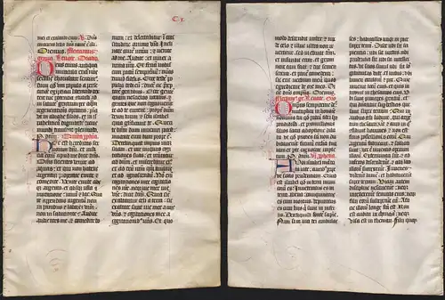 Missal Missale manuscript manuscrit Handschrift - (Blatt / leaf CX)