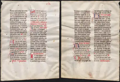 Missal Missale manuscript manuscrit Handschrift - (Blatt / leaf CLV)