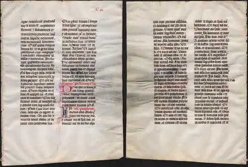 Missal Missale manuscript manuscrit Handschrift - (Blatt / leaf CXI)