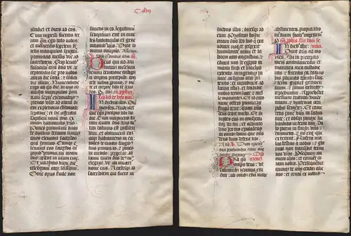 Missal Missale manuscript manuscrit Handschrift - (Blatt / leaf CLVII)