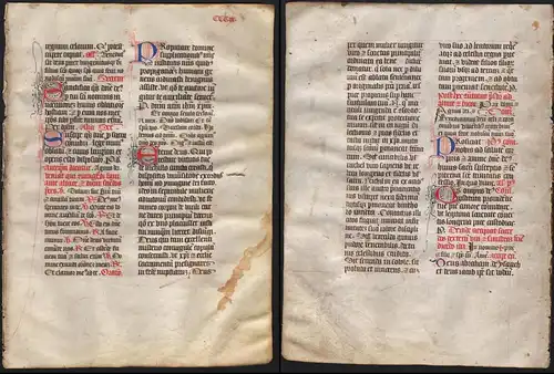 Missal Missale manuscript manuscrit Handschrift - (Blatt / leaf CCCIX)