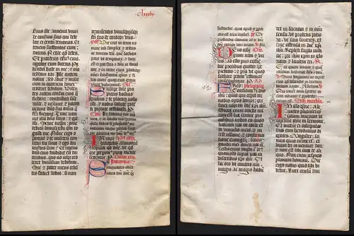 Missal Missale manuscript manuscrit Handschrift - (Blatt / leaf CLXXXVI)