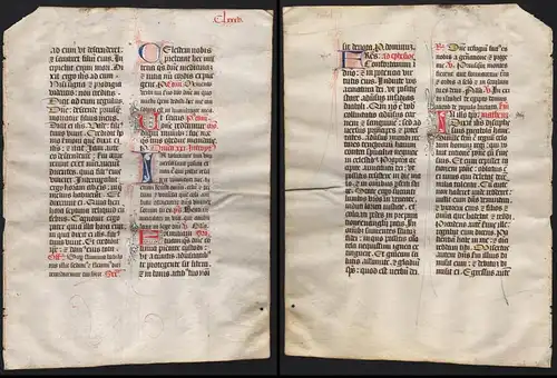 Missal Missale manuscript manuscrit Handschrift - (Blatt / leaf CLXXXV)
