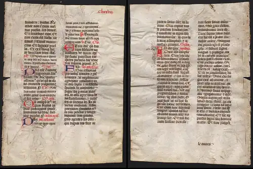 Missal Missale manuscript manuscrit Handschrift - (Blatt / leaf CLXXXVIII)