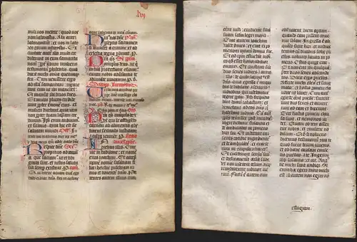 Missal Missale manuscript manuscrit Handschrift - (Blatt / leaf LVI)