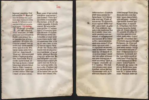 Missal Missale manuscript manuscrit Handschrift - (Blatt / leaf LXIII)