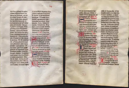Missal Missale manuscript manuscrit Handschrift - (Blatt / leaf LIII)