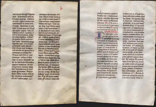 Missal Missale manuscript manuscrit Handschrift - (Blatt / leaf LX)