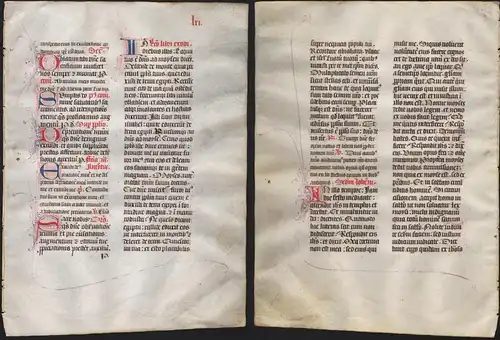 Missal Missale manuscript manuscrit Handschrift - (Blatt / leaf LXI)