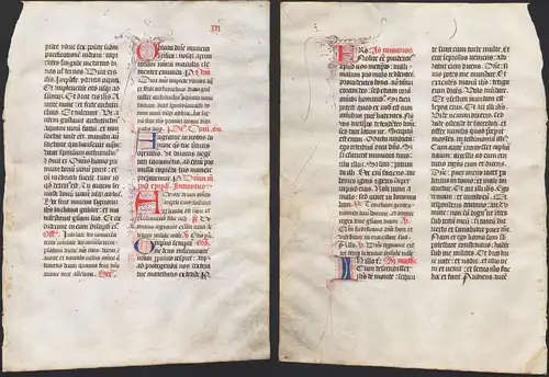 Missal Missale manuscript manuscrit Handschrift - (Blatt / leaf XXI)
