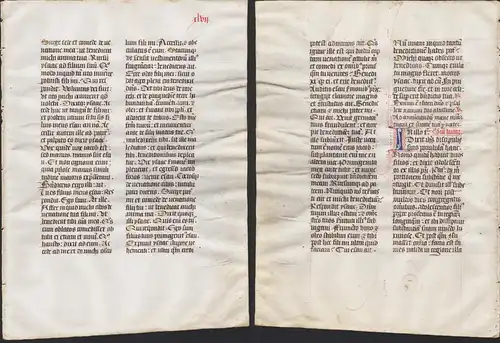 Missal Missale manuscript manuscrit Handschrift - (Blatt / leaf XLVII)